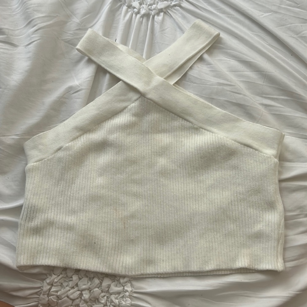 Criss-cross halter top